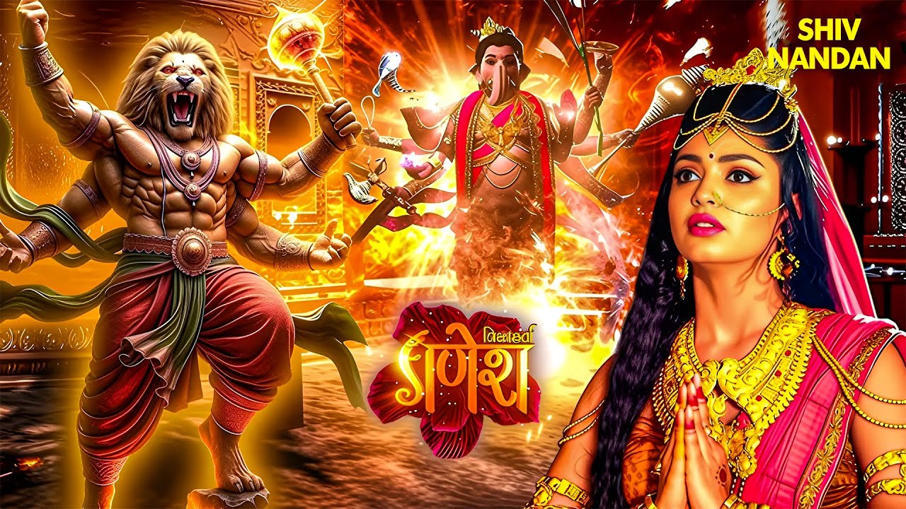 क्यों भगवान नरसिम्हा हुए श्री गणेश पर क्रोधित? 🔱🔥 | Vignaharta Ganesh | #shivshakti #ganesha #shiva