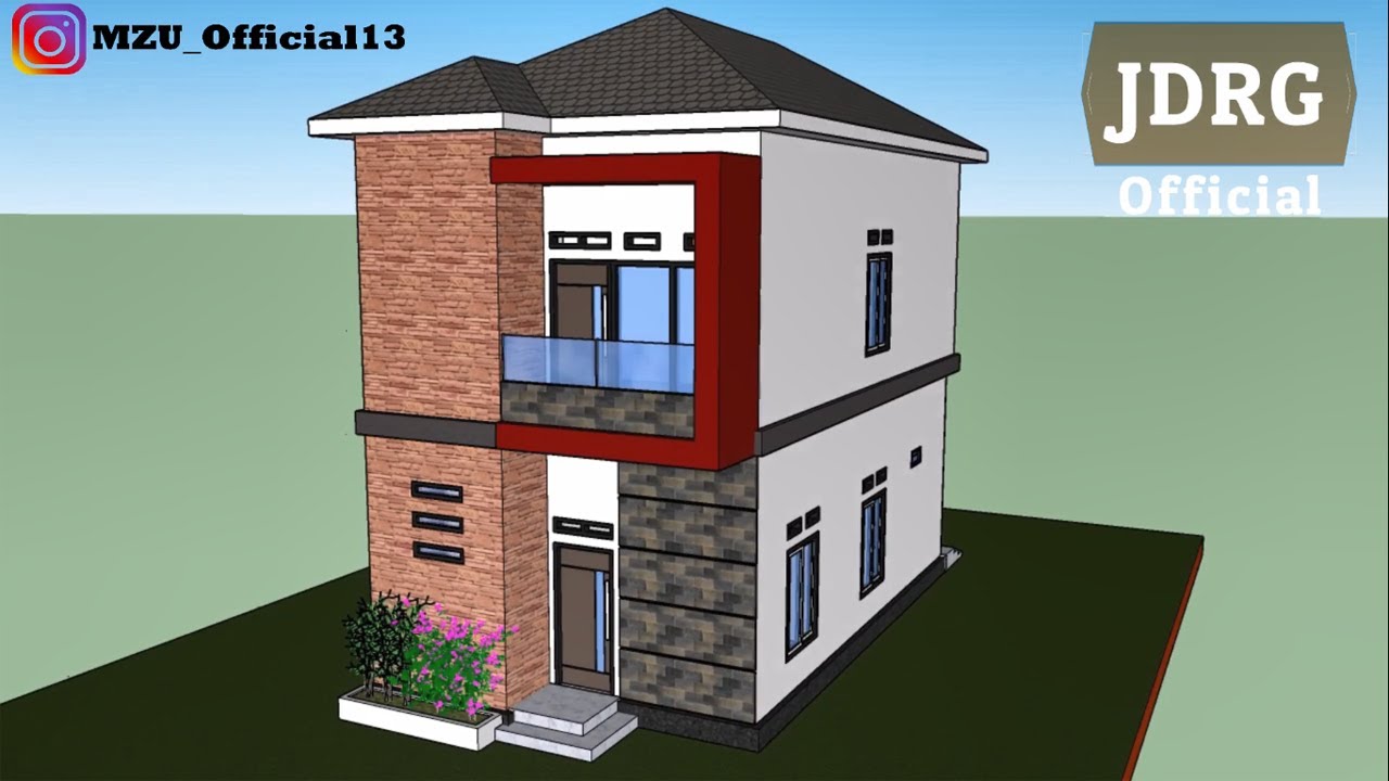 Desain Rumah Minimalis 5x10 Meter 2 Lantai