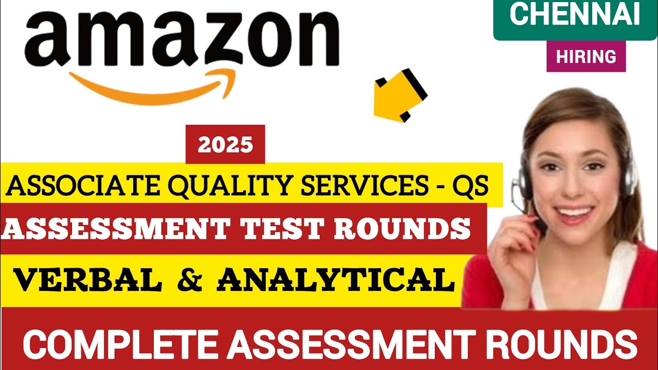 Amazon Associate Quality Services | Complete Assessment Test | Work From Home | 2025 |