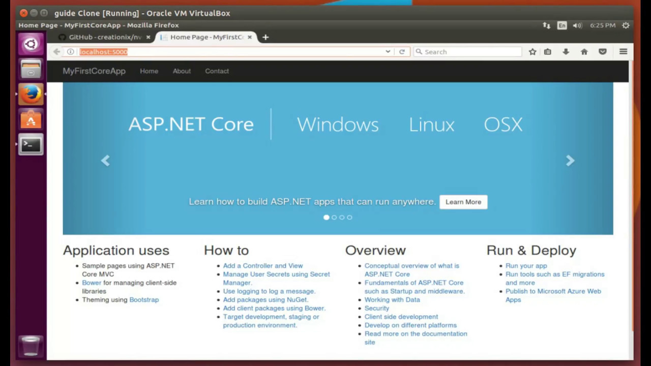 Getting started with .NET CORE - Build your first web app on LINUX