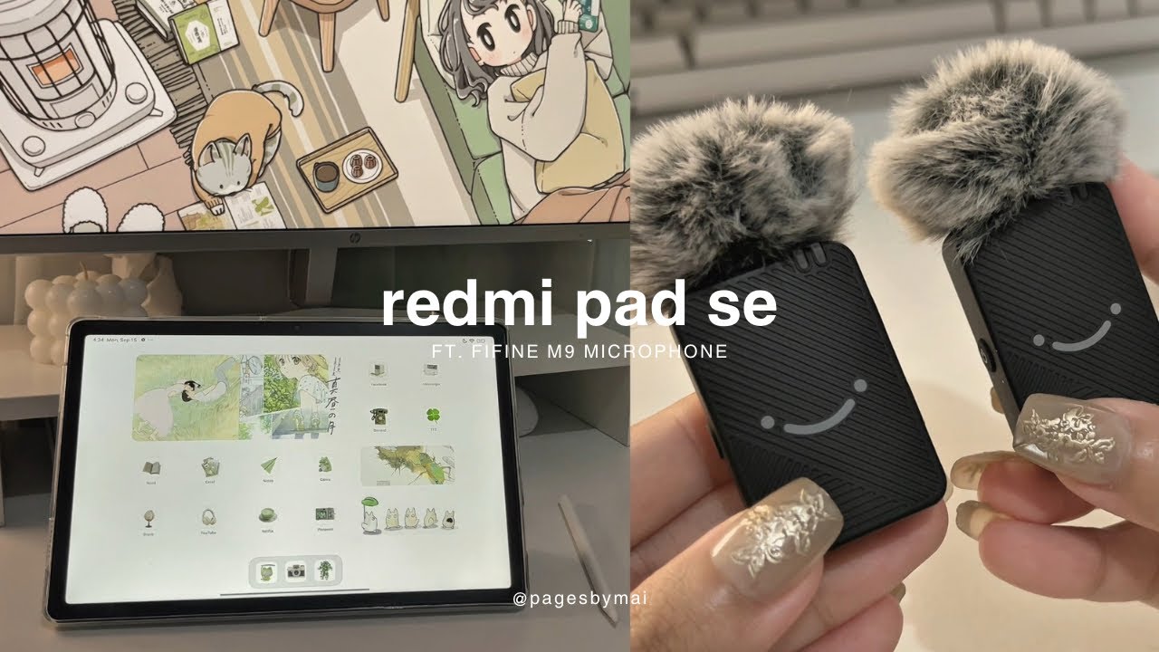 Распаковка Redmi Pad SE в 2025 году: стоит ли он того? | при участии микрофона Fifine M9