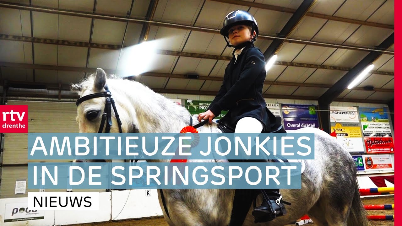 Spanning bij de ruiters tijdens ponydag Indoor Hartje Drenthe | RTV Drenthe