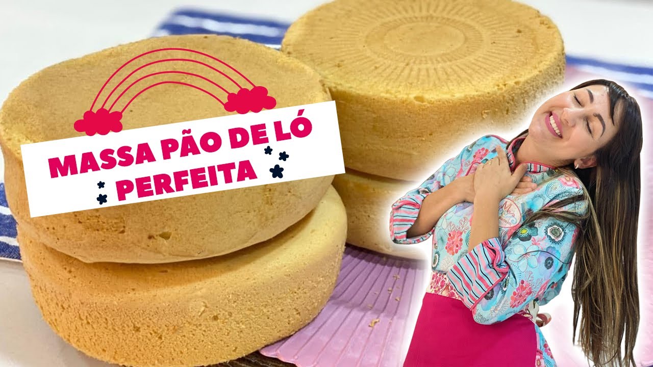 MASSA PÃO DE LÓ DO ZERO A PERFEIÇÃO.