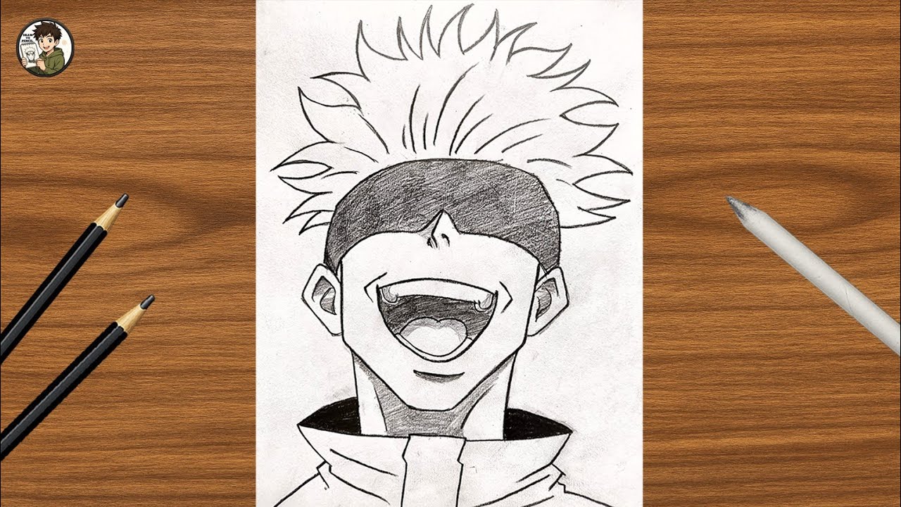 Easy Gojo Drawing For Beginners | Step-by-Step Anime Tutorial 