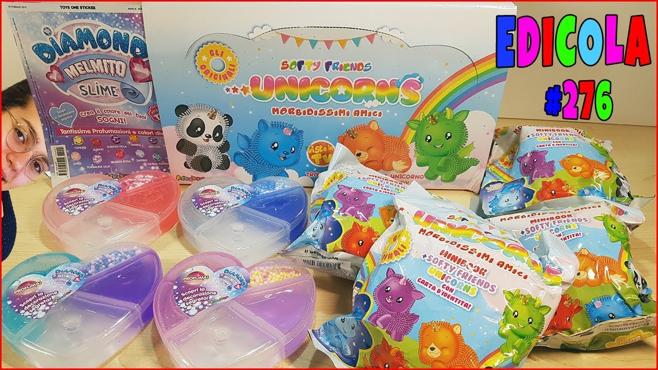SOFTY FRIENDS UNICORNS & MELMITO SLIME DIAMOND (Edicola by Giulia Guerra)
