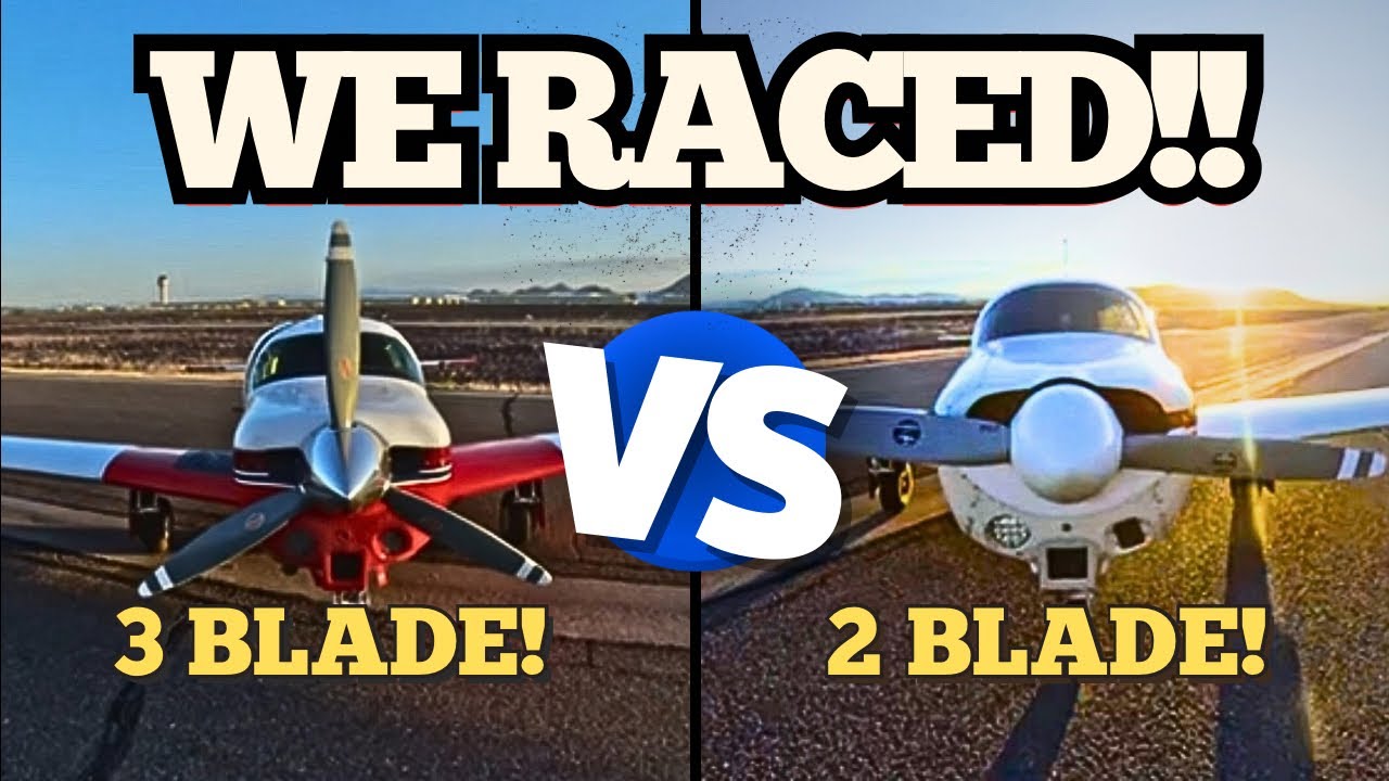 We Raced 2 Airplane Props — Which One Is Faster? (2-Blade vs 3-Blade)