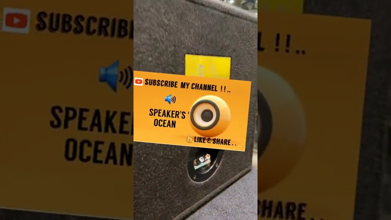 SPL Subwoofer  with Car Audio Box .