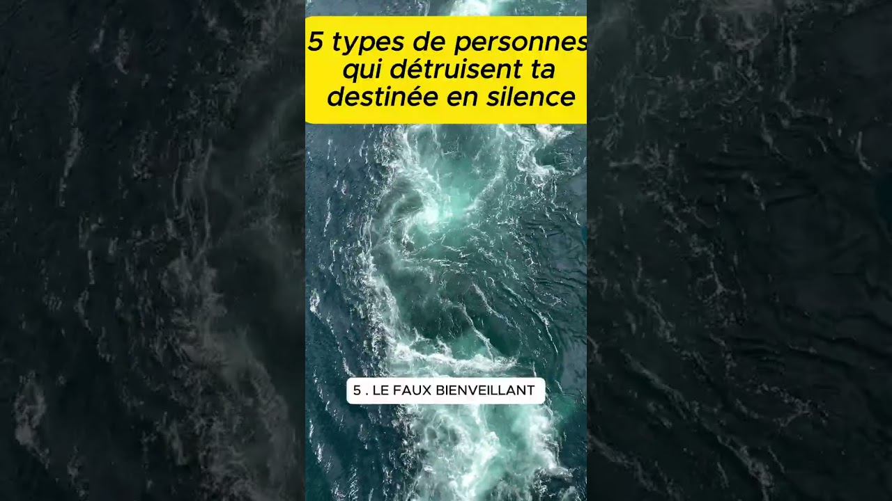 5 types de personnes qui détruisent ta destinée en silence