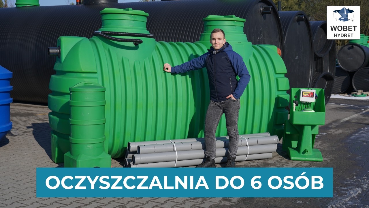 Najlepsza oczyszczalnia ściek&oacute;w na 6 os&oacute;b ZBS-6C + OPINIA KLIENTA | Wobet-Hydret