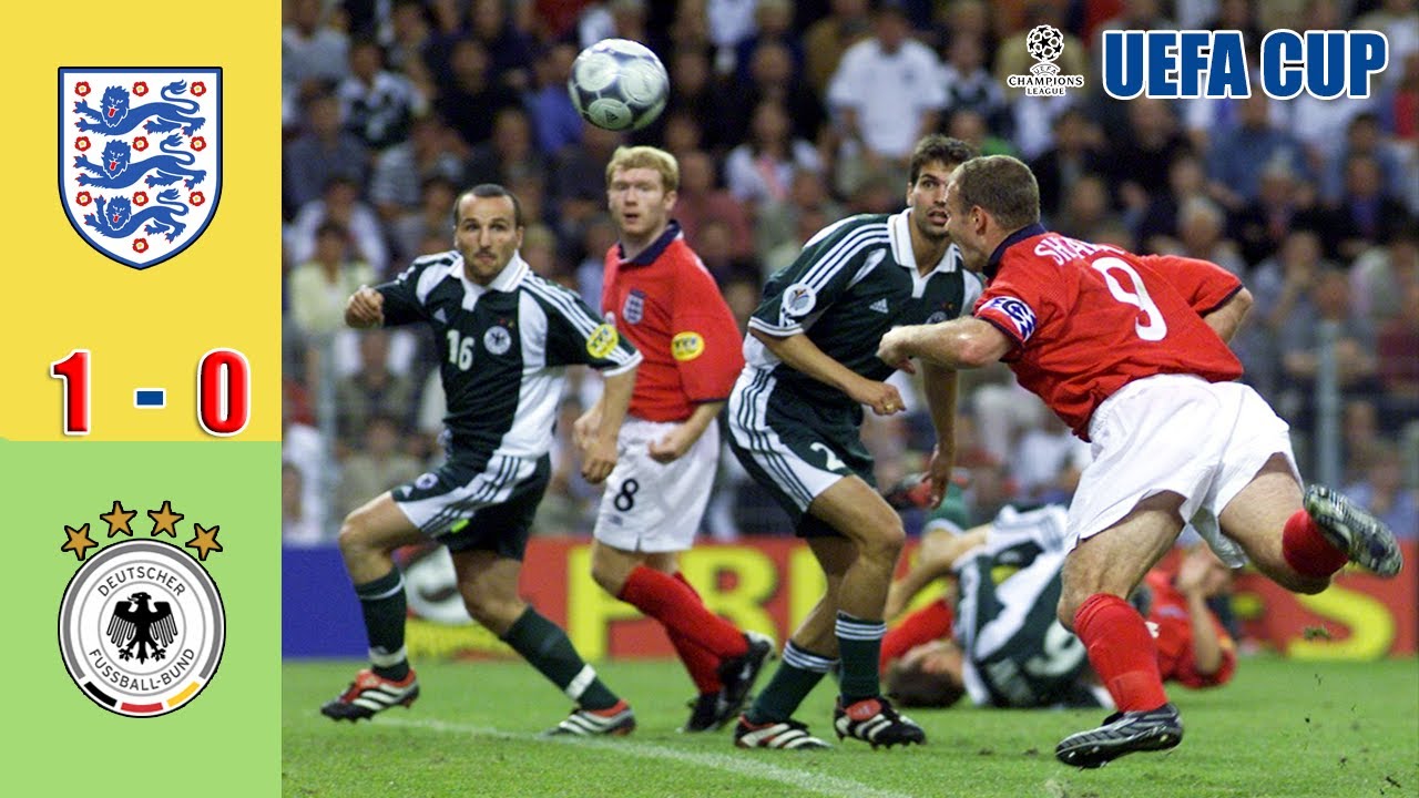 England vs Germany 1 - 0 | UEFA European Championship 2000 Highlights  (Beckham, OWen, Ballack, ..)