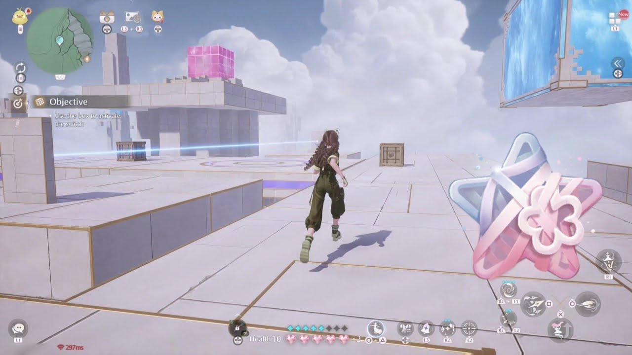 Infinity Nikki: Boneyard Curio Domain Challenge | Use the box to activate the switch