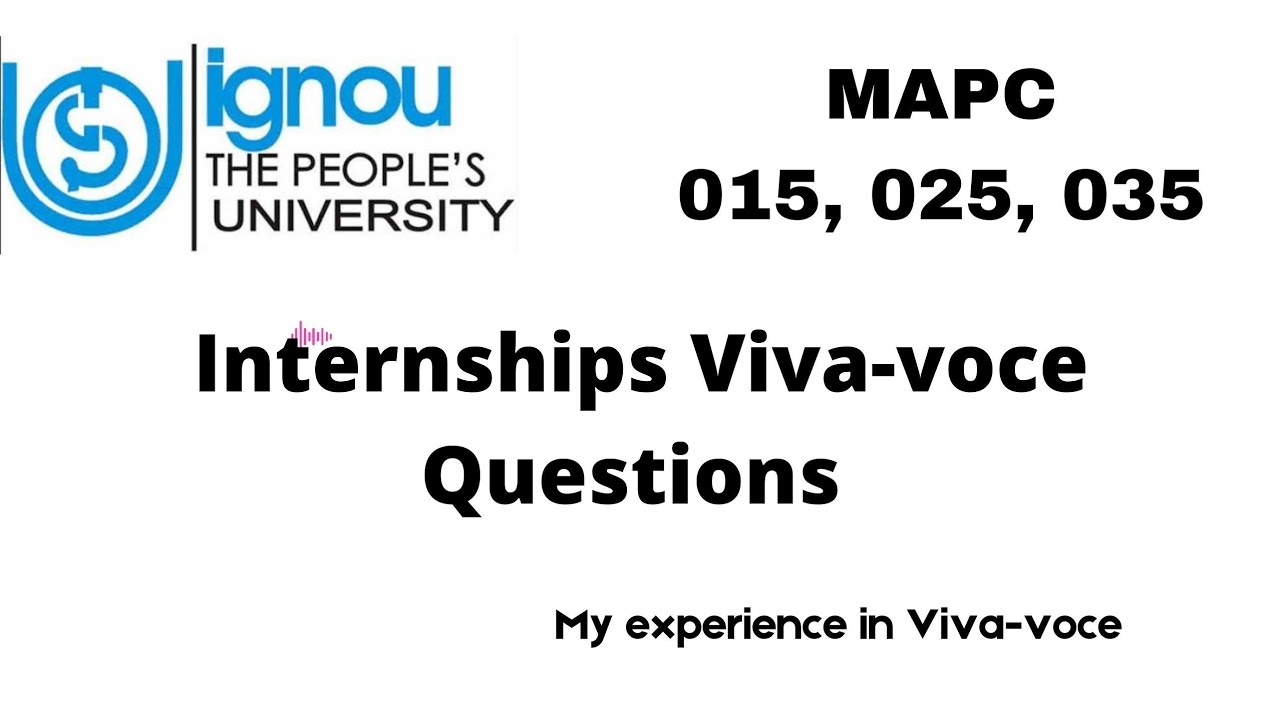MAPC Internship Viva's Questions (015, 025, 035)
