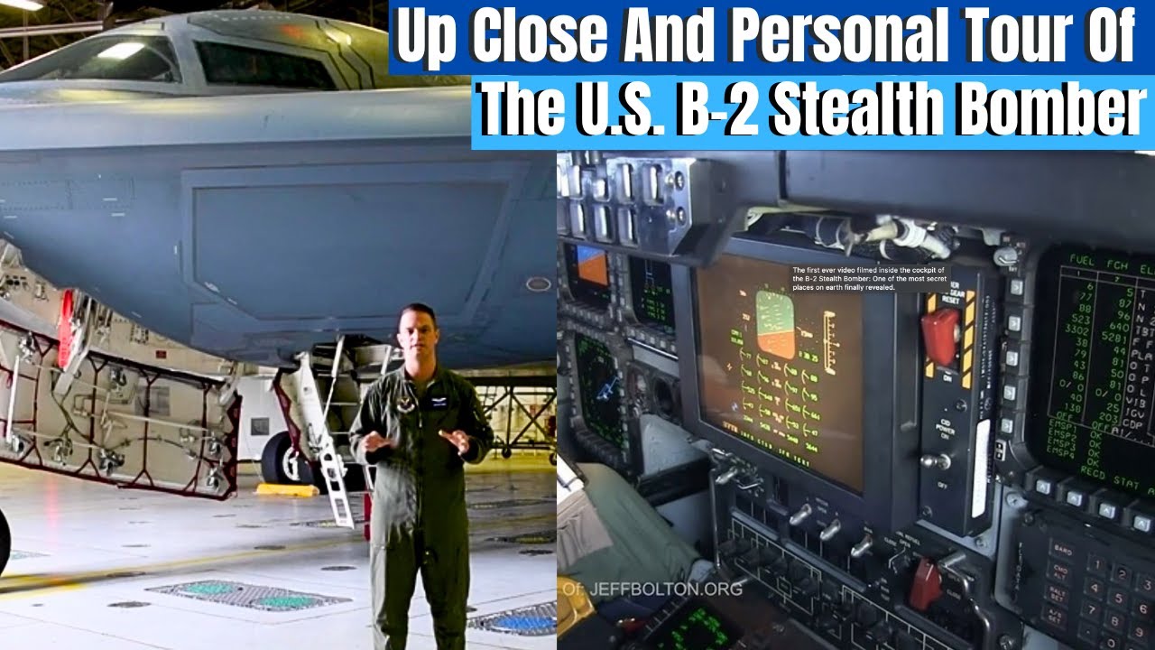Take A Personal  Guided Tour Of The B2 Spirit Stealth Bomber. Including  Rare Cockpit Footage.