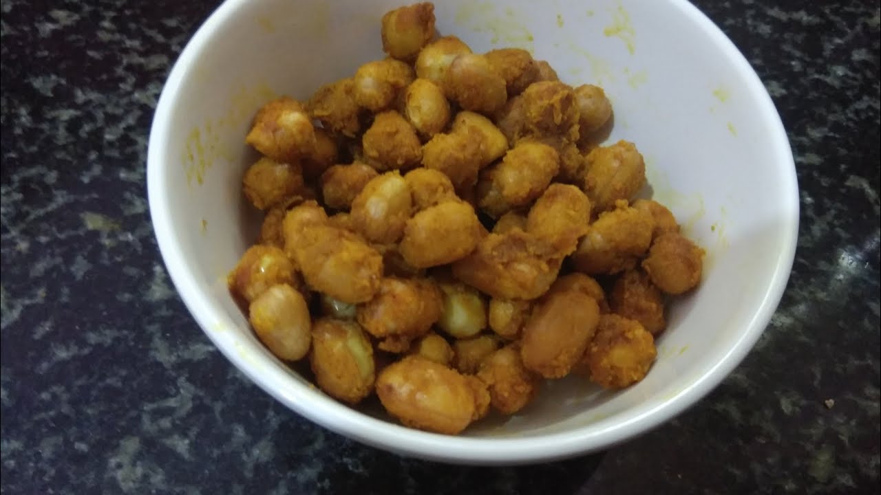 Easy Masala Peanuts in Microwave in just 3 minutes !