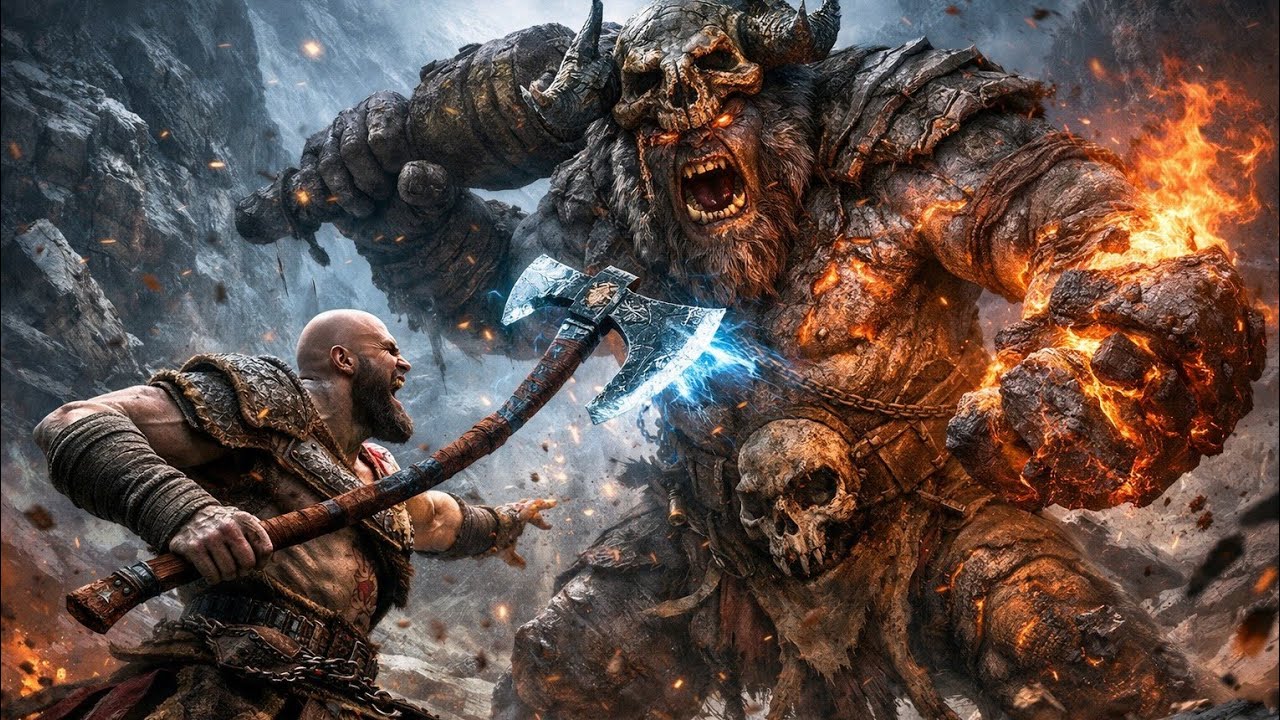 Kratos vs The Troll 🔥 | God of War Epic Battle
