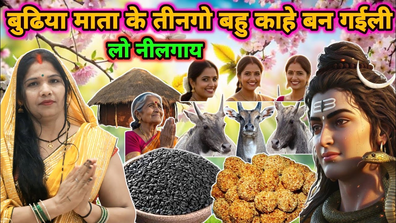 तीन बहुऐ कैसे बनी नीलगाय|shiv charcha|shiv charcha katha|shiv charcha geet|shiv guru bhajan|