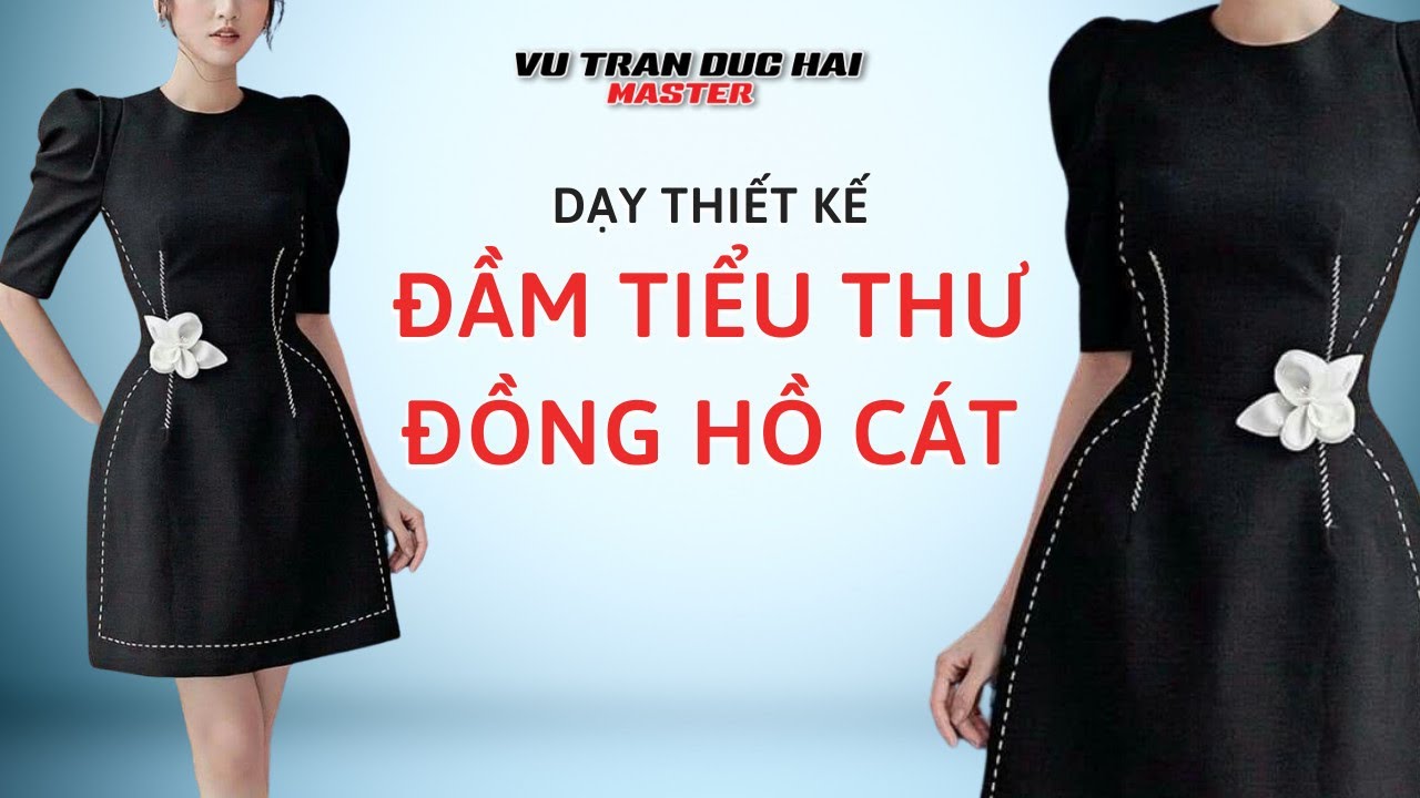 94/ Cách thiết kế Đầm EO Đồng hồ cát/ How to design Waist Dress Hourglass