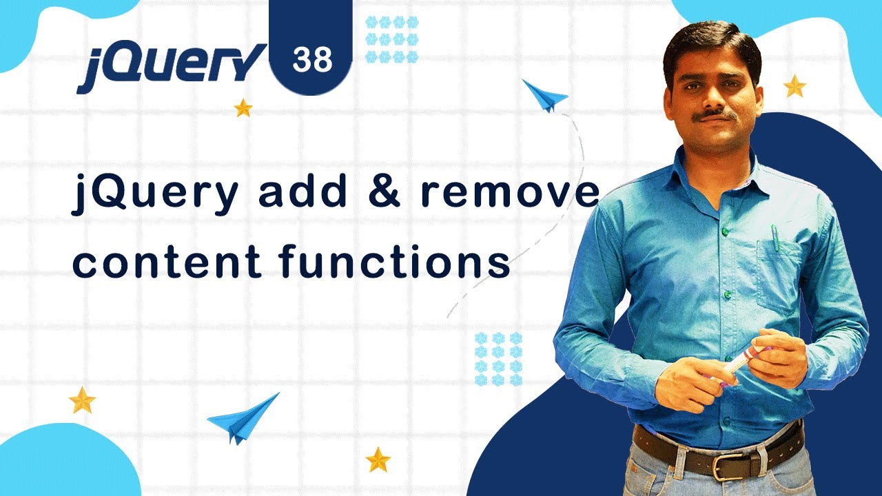 jQuery Add & Remove Content Functions - jQuery Tutorial 38 🚀