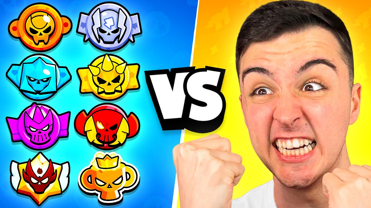 ME ENFRENT&Eacute; a TODOS LOS RANGOS de BRAWL STARS 😱🚨 (termina mal)