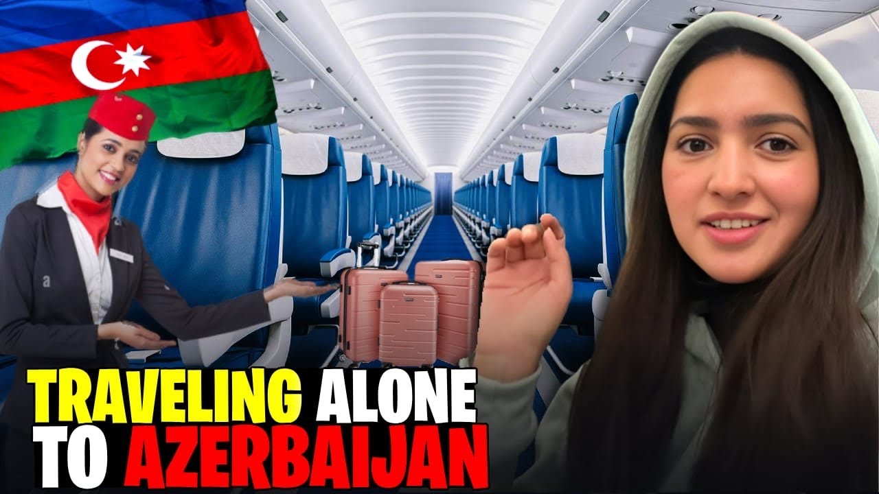 Landed in Baku, Azerbaijan 🇦🇿traveling Alone |Mahzaib vlog (230)