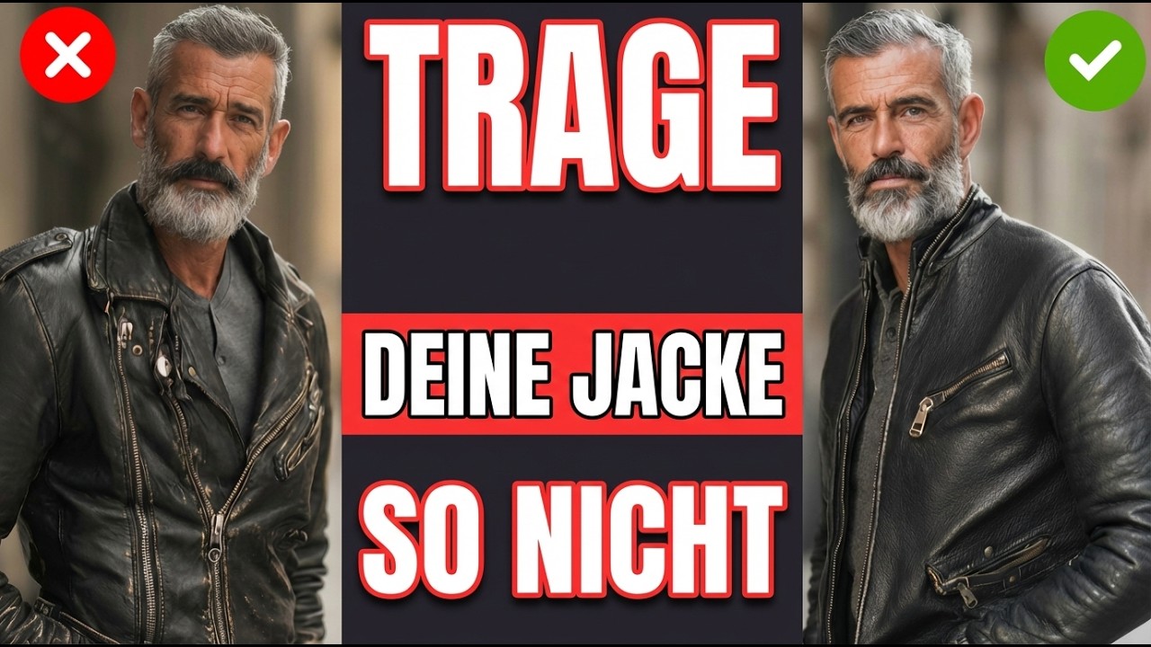 Trage deine Lederjacke nach der 40 nicht mehr so (und wie man sie richtig kombiniert)