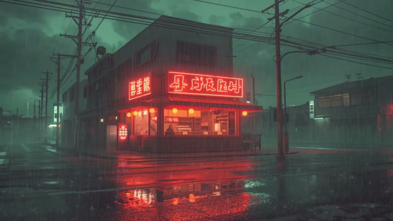 Tokyo Rainy Streets 🌃 Chill Lofi Music for Late Night Studying