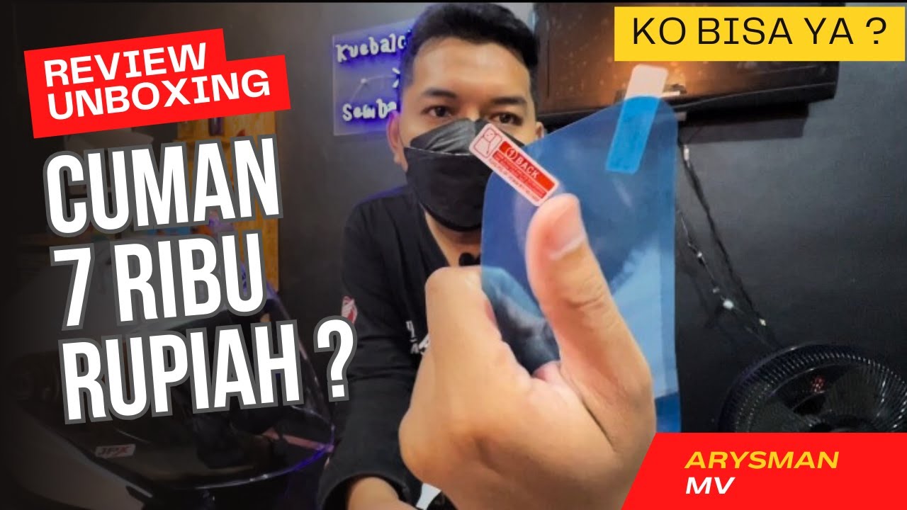 STICKER VISOR HELM ANTI AIR !