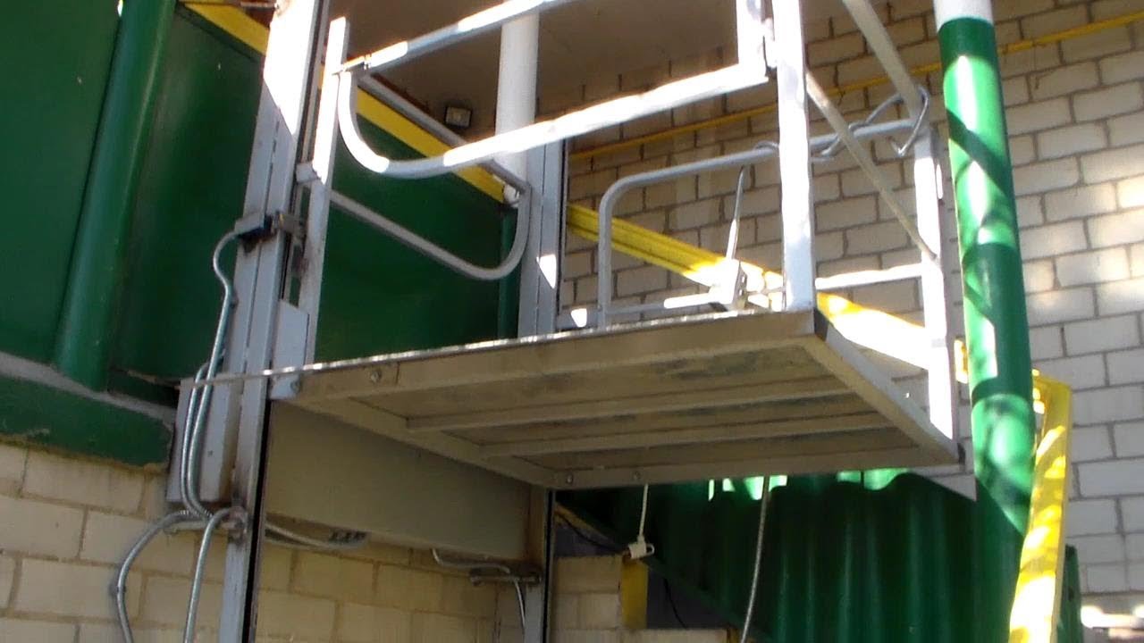 Вертикальный подъемник для инвалидов Установка монтаж испытание