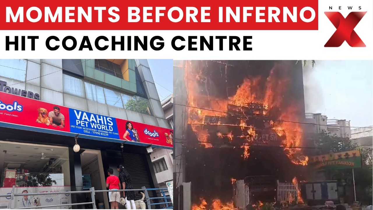 Lucknow Coaching Centre Fire: Visuals Emerge Before Massive Blaze Engulfed Building | NewsX