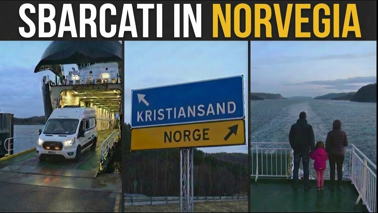 CAPO NORD in CAMPER invernale La Grande Traversata🛳Arriviamo in Norvegia ❄️ (Ep. 2)