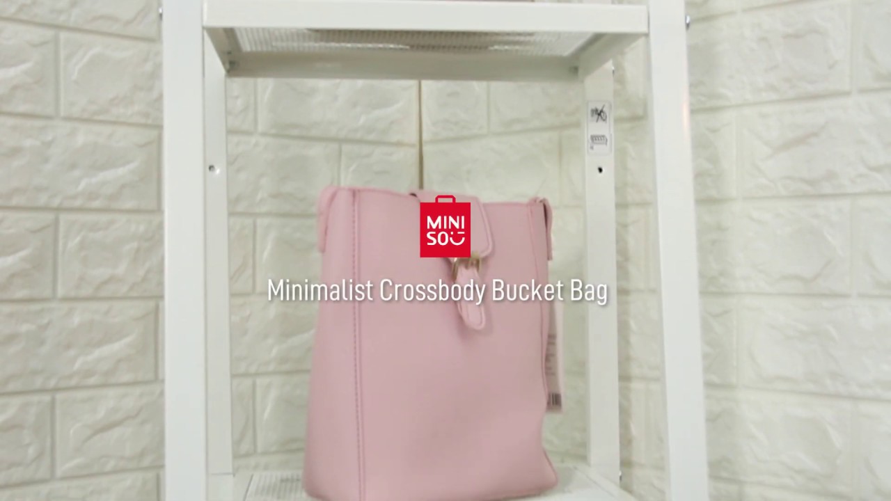 Miniso Official Minimalist Crossbody Bucket Bag