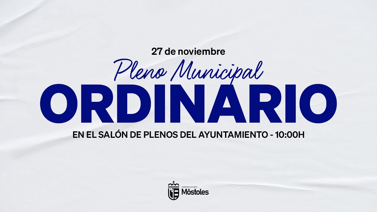 Pleno Ordinario - 27 de noviembre de 2025