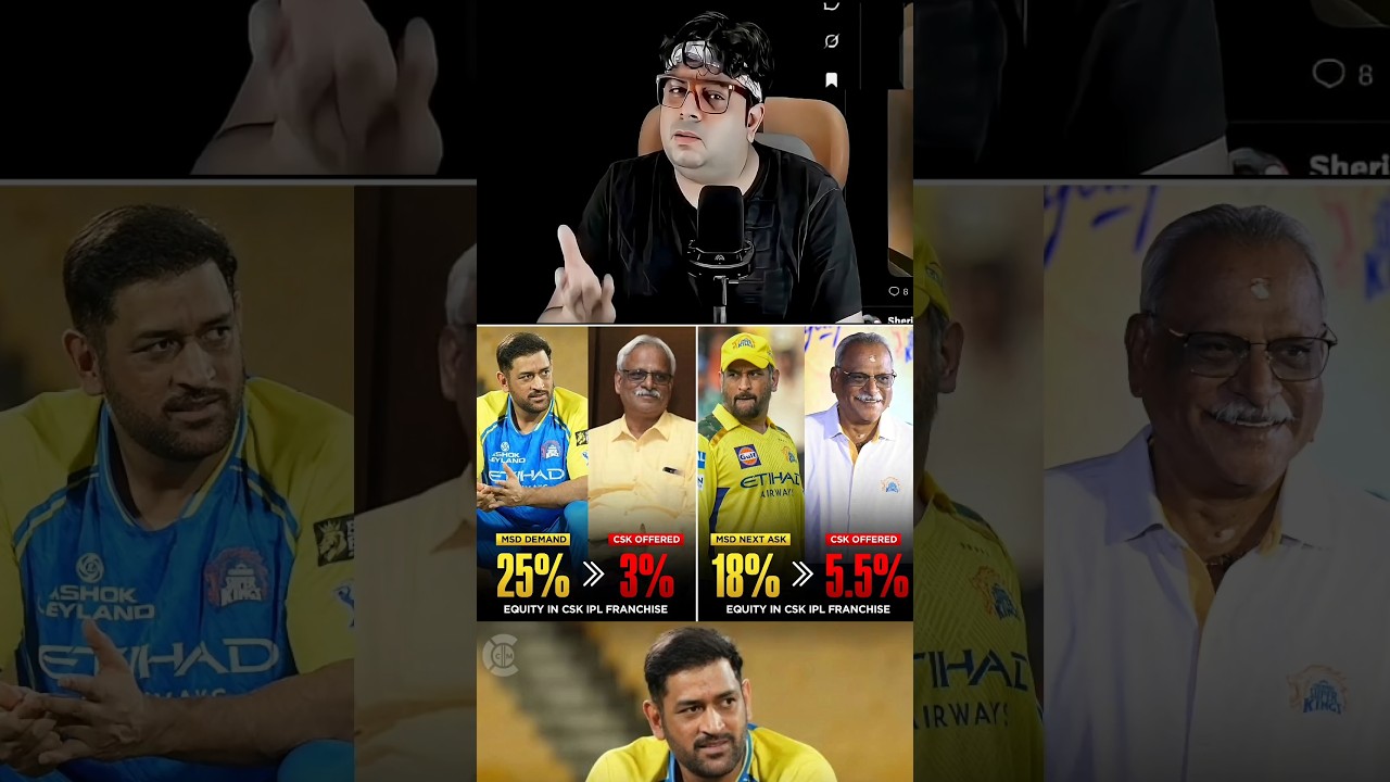 Dhoni demands 25% stake in CSK 😱 #msdhoni #csk #cricketnews #ipl2027 #shortsfeed