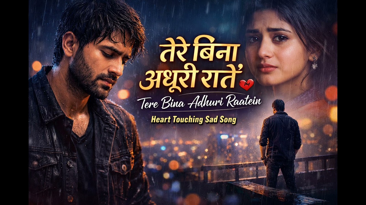Heart Touching Sad Song 💔 Tere Bina Adhuri Raatein | New Bollywood Breakup Song 2026