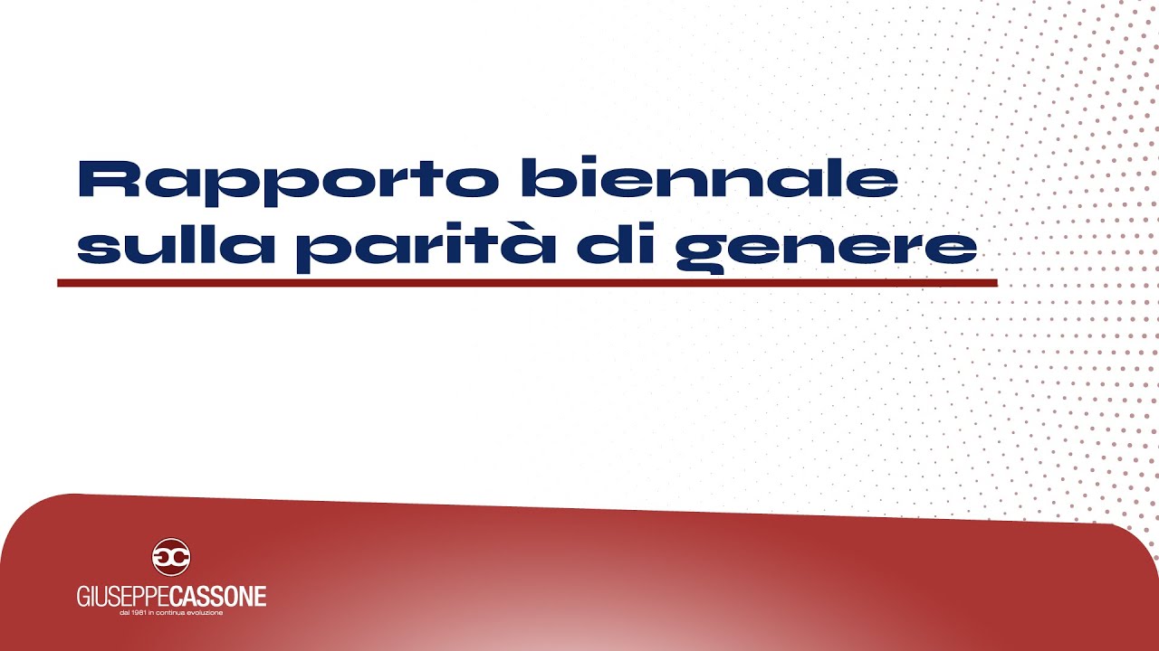 Rapporto biennale sulla parità di genere