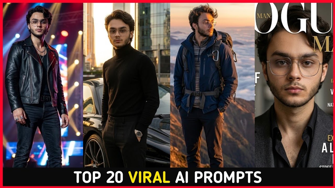 Top 20 Google Gemini AI Photo Editing Prompts for Boys | Viral Cinematic & Ultra Realistic AI Photos