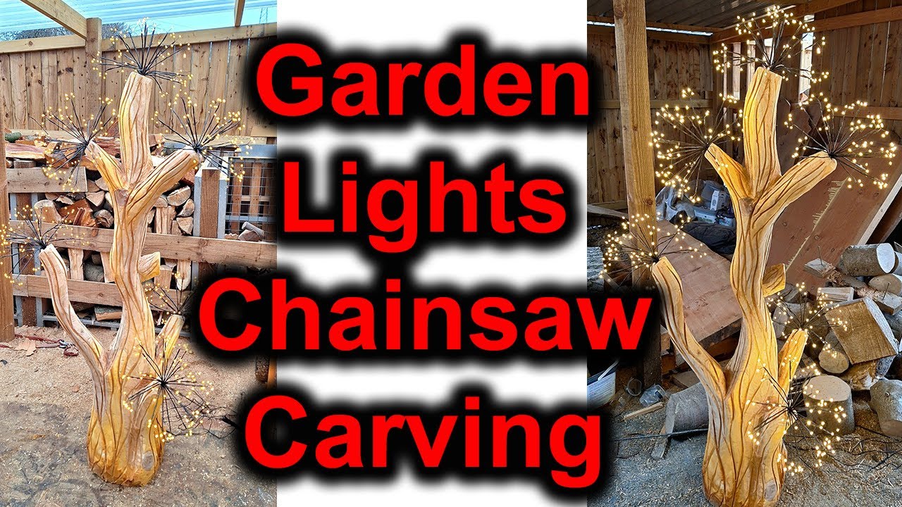 Garden Light Chainsaw Carving