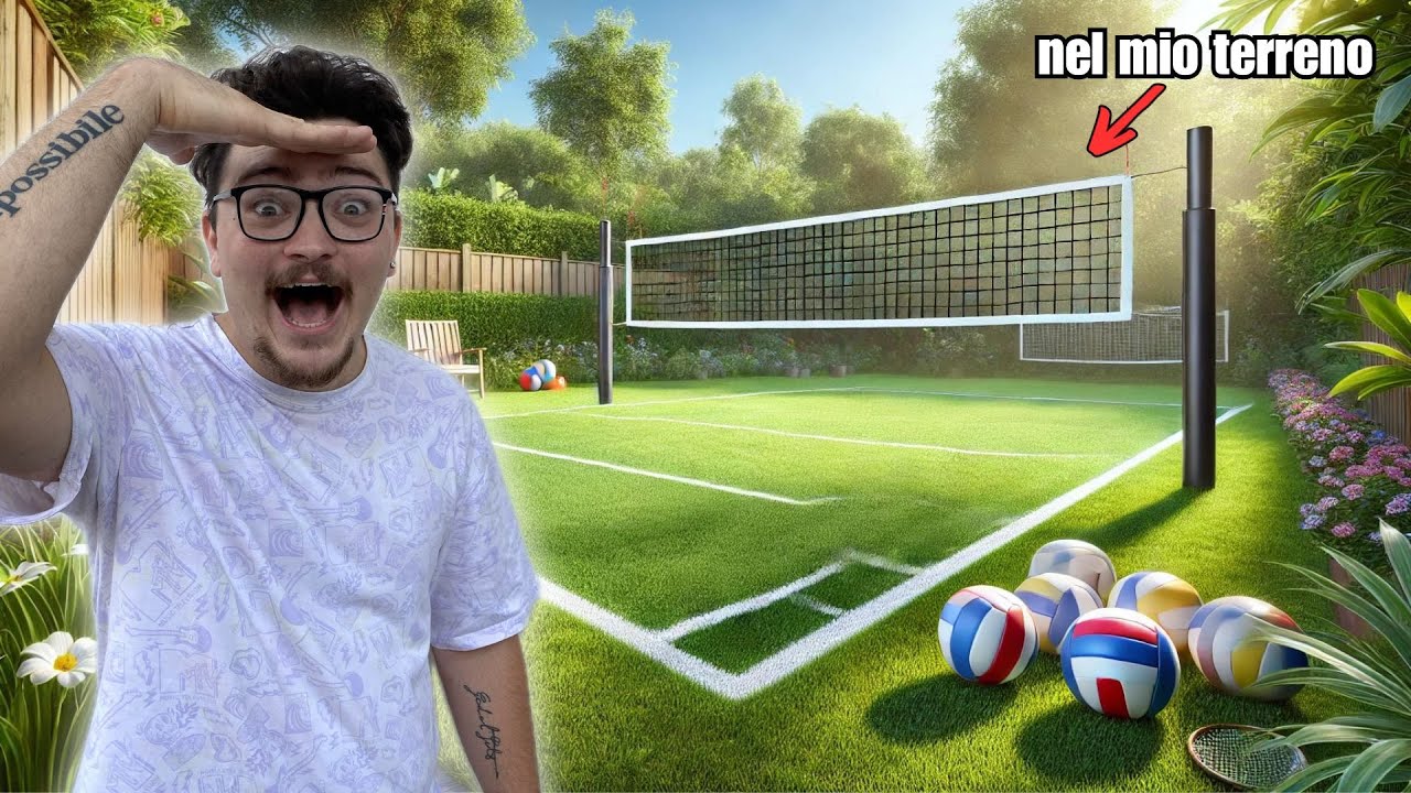 COSTRUISCO UN VERO CAMPO DA PALLAVOLO A CASA MIA