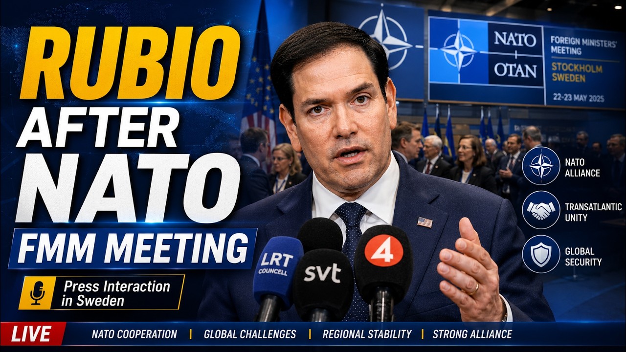 US Secretary of State Marco Rubio Press Conference Post NATO Foreign Ministers Meeting!