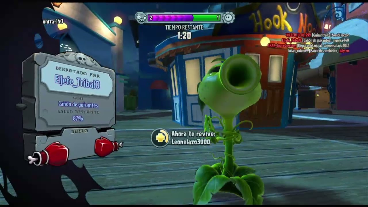 Plants vs Zombies GW Jardines y Cementerios, Estrella De Cricket, 06 Derrotados