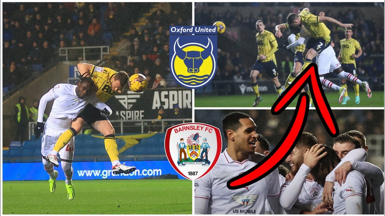 HUGE AWAY DAY 3 POINTS + TORRENTIAL WEATHER/ Oxford Vs Barnsley Vlog!