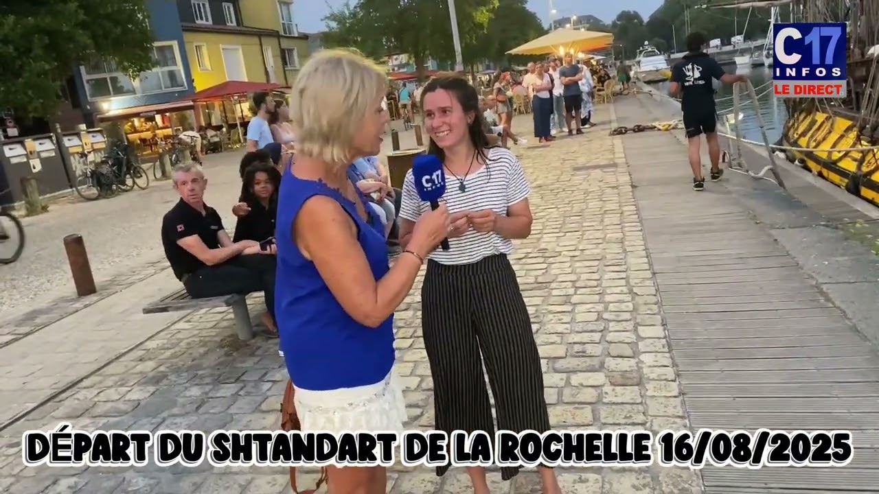 Départ du Shtandart de La Rochelle 16 août 2025