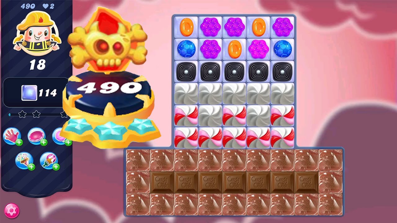 Level 490 Completed in Candy Crush Saga || Legendary Level || No Boosters || 3 Sugar Stars 🌟🌟🌟