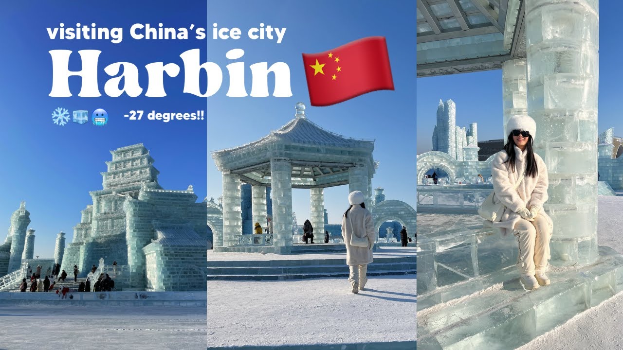 visiting China's ice festival ❄️🧊 -27 degrees the coldest place I have ever been! | Harbin vlog 2024