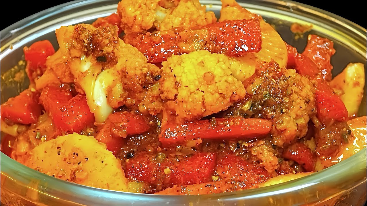 Gajar Gobhi Shalgam da khata Mitha Achar Mere Tarike Nal Bana ke Dekho |Gajar Gobhi Shalgam ka Achar
