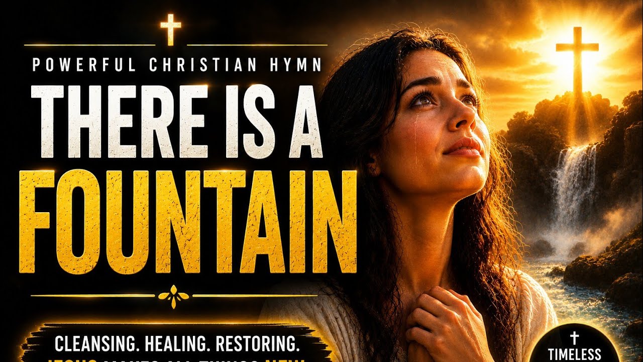 There Is a Fountain Filled with Blood | Powerful Christian Hymn with Lyrics (Worship Video)