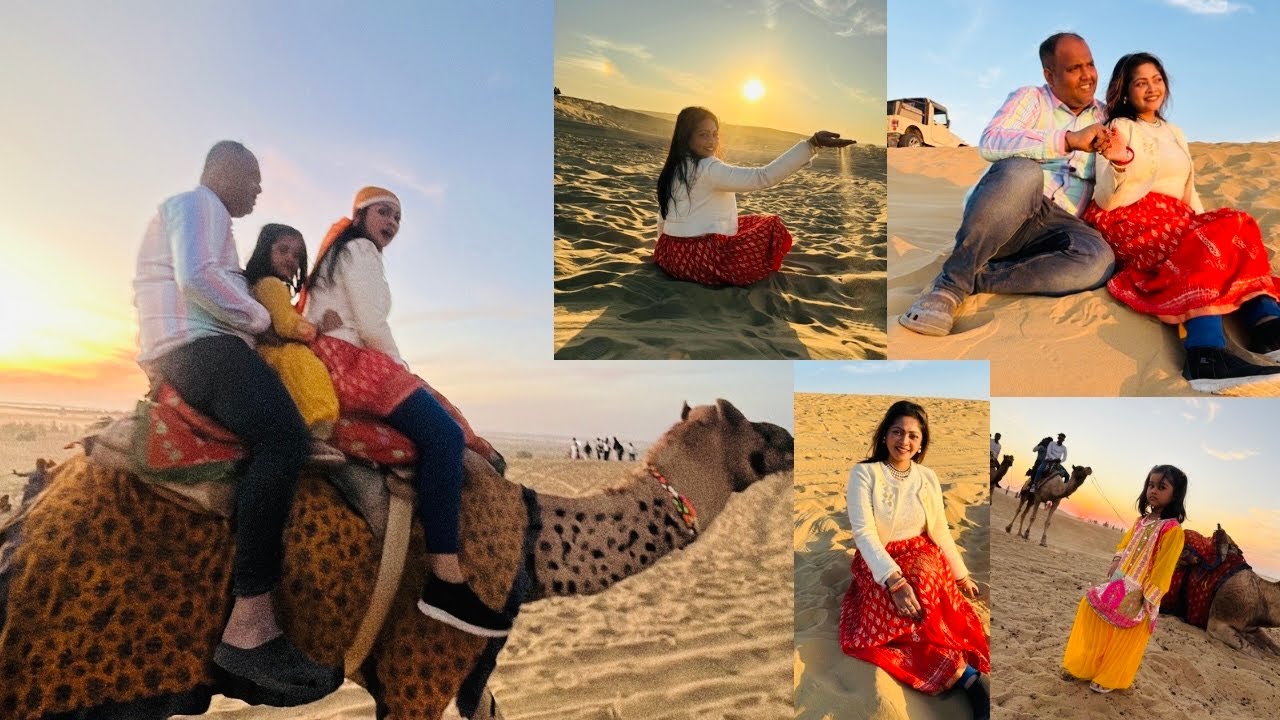  থরমরুভূমিতে মা মেয়ের নাচ🥵উটের পিঠে ওঠার ভয়ানক অভিজ্ঞতা⚠️লিটিল গোল্ড খুশি🫶বালির দেশে রাত কাটালাম🎇