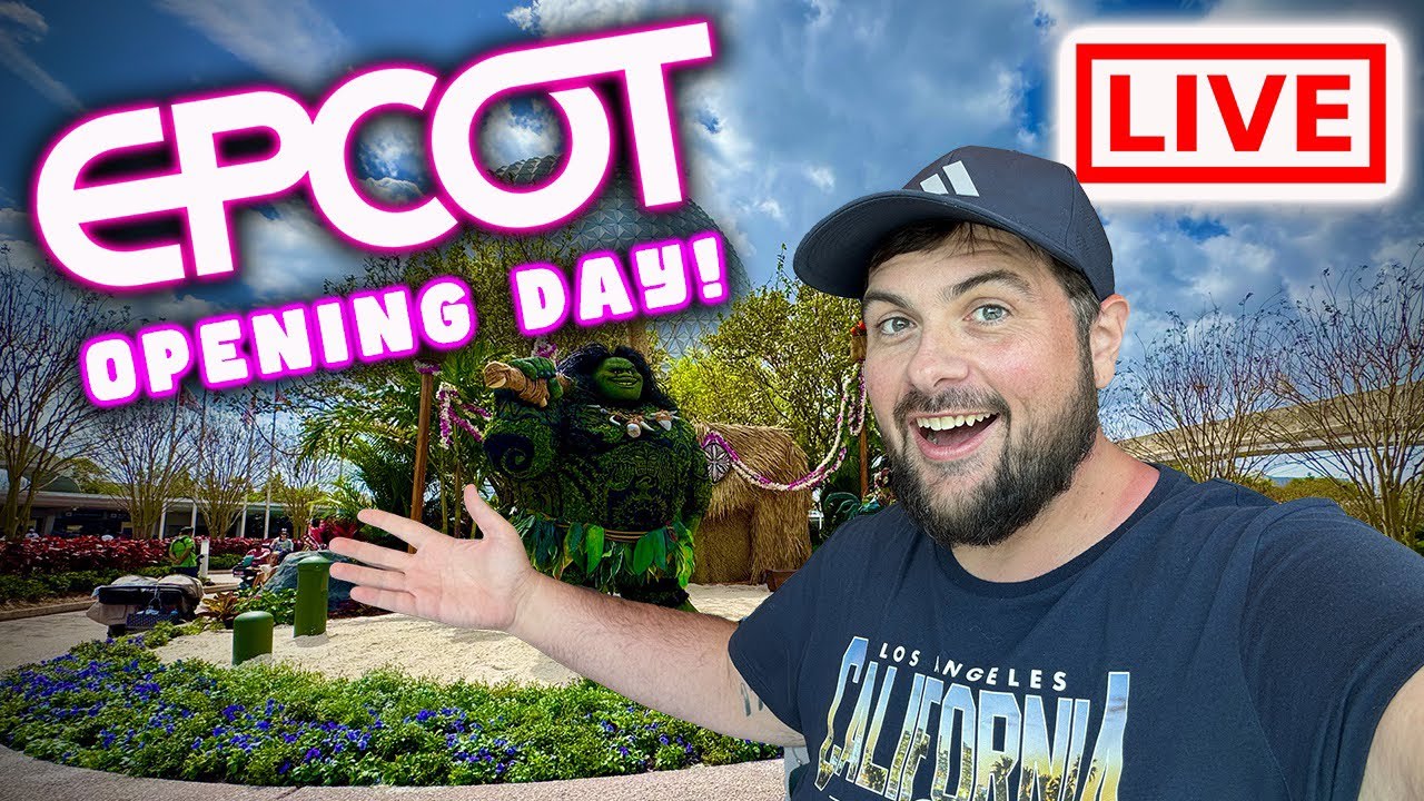 🔴 LIVE: EPCOT Flower and Garden Opening Day! NEW FOOD AND TOPIARIES!