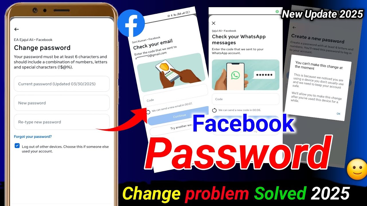 facebook password change problem 2025 Make important changes in Accounts Centre problem fixed ✅