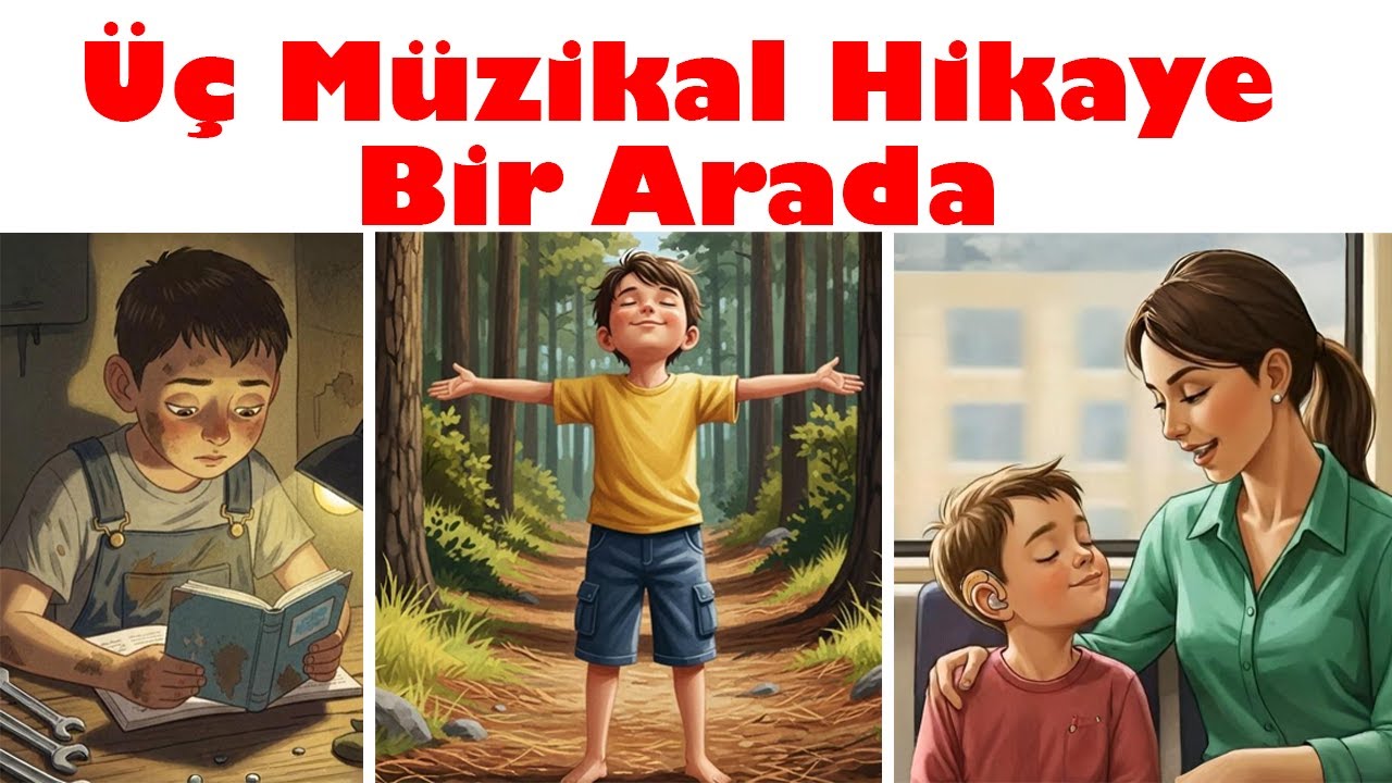 Üç Müzikal Hikaye Birarada #çocukhikayeleri #papatya #karneatili #eğiticihikayeler #çocukgelişimi
